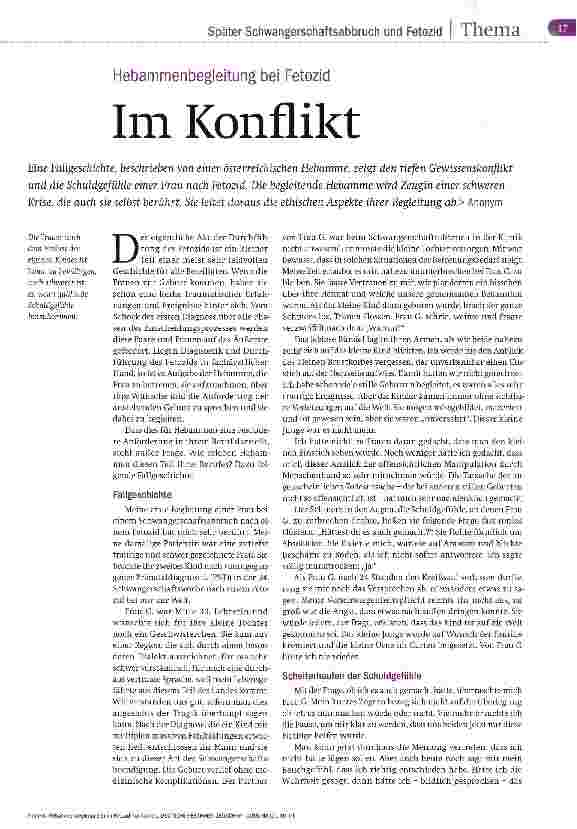 Vorschauseite 1: Im Konflikt