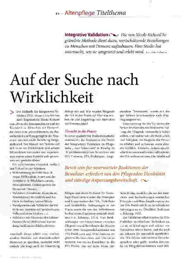 Vorschauseite 2: Auf der Suche nach Wirklichkeit