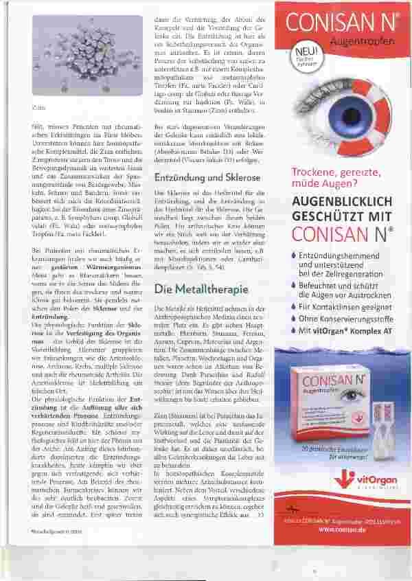 Vorschauseite 2: Zinn bei rheumatischen Erkrankungen