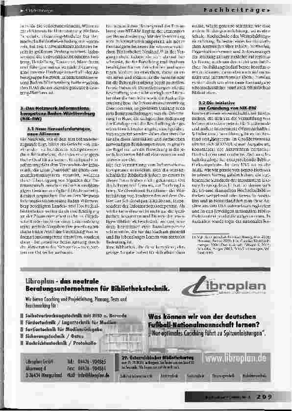 Vorschauseite 4: Das Netzwerk Informationskompetenz der baden-württembergischen Hochschulund Landesbibliotheken