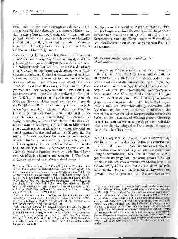 Vorschauseite 4: Physiologische, pharmakologische und toxikologische Wirkung- Ein Beitrag zur Abgrenzung von Lebensmitteln, Arzneimitteln und gefährlichen Stoffen - (Teil 1)