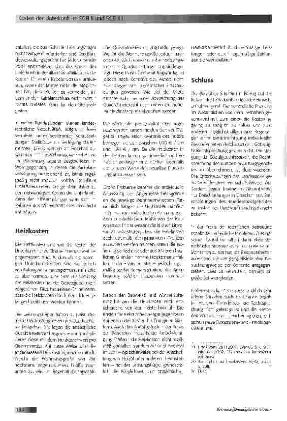 Vorschauseite 4: Kosten der Unterkunft im SGB II und SGB XII