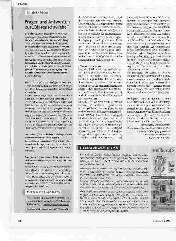 Vorschauseite 5: Förderung der Harnkontinenz