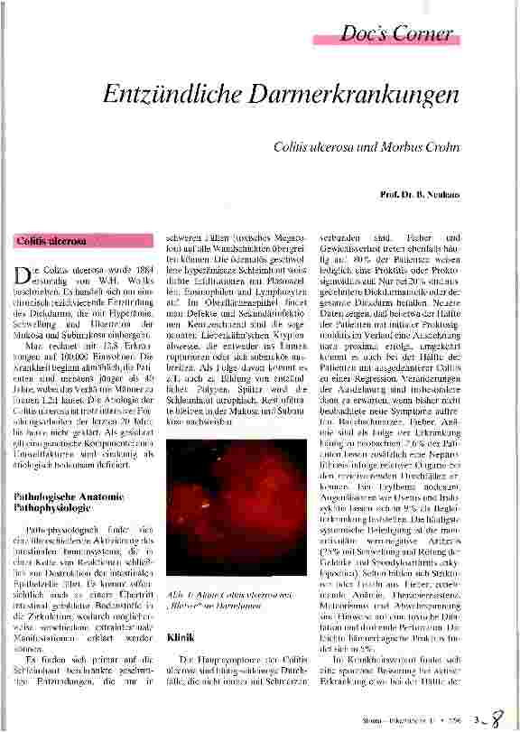 Vorschauseite 1: Entzündliche Darmerkrankungen Colitis ulcerosa und Morbus Crohn