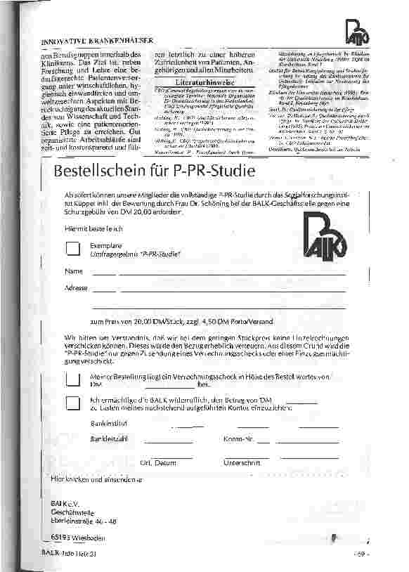 Vorschauseite 5: Die praktische Umsetzung der pflegerischen Qualitätssicherung im Universitätsklinikum Heidelberg