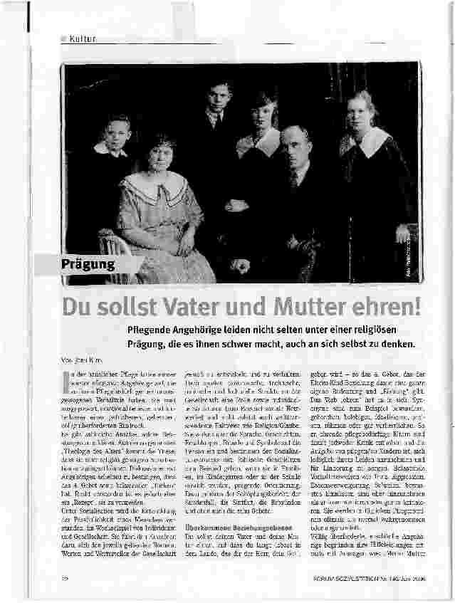 Vorschauseite 1: Du sollst Vater und Mutter ehren