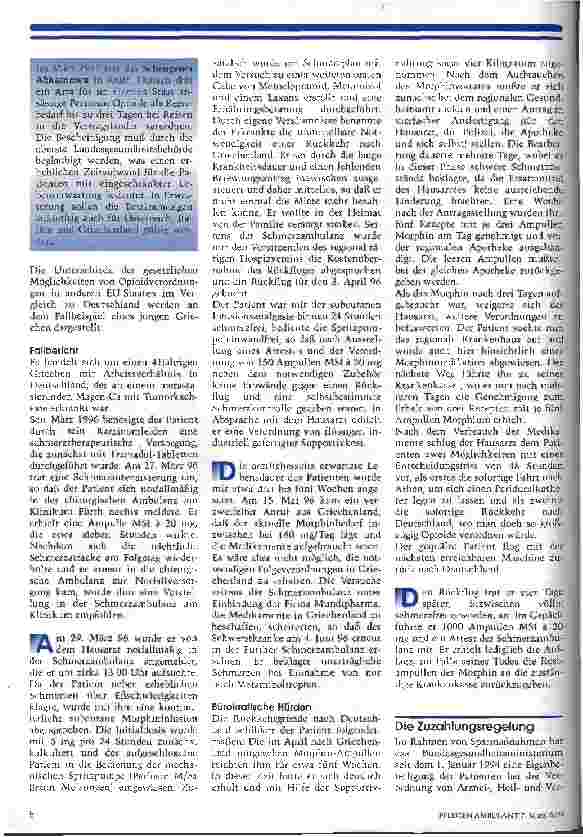 Vorschauseite 2: Gesetzliche Regelungen zur Betäubungsmittelverordnung und zur Zuzahlungspflicht der Versicherten
