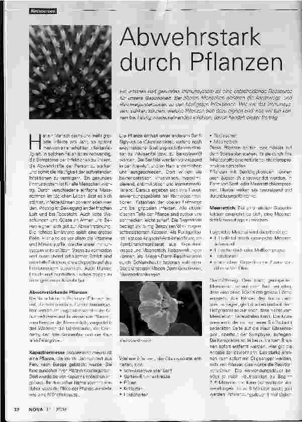 Vorschauseite 1: Abwehrstark durch Pflanzen