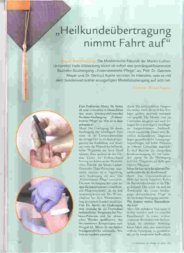 Vorschauseite 1: Heilkundeübertragung nimmt Fahrt auf
