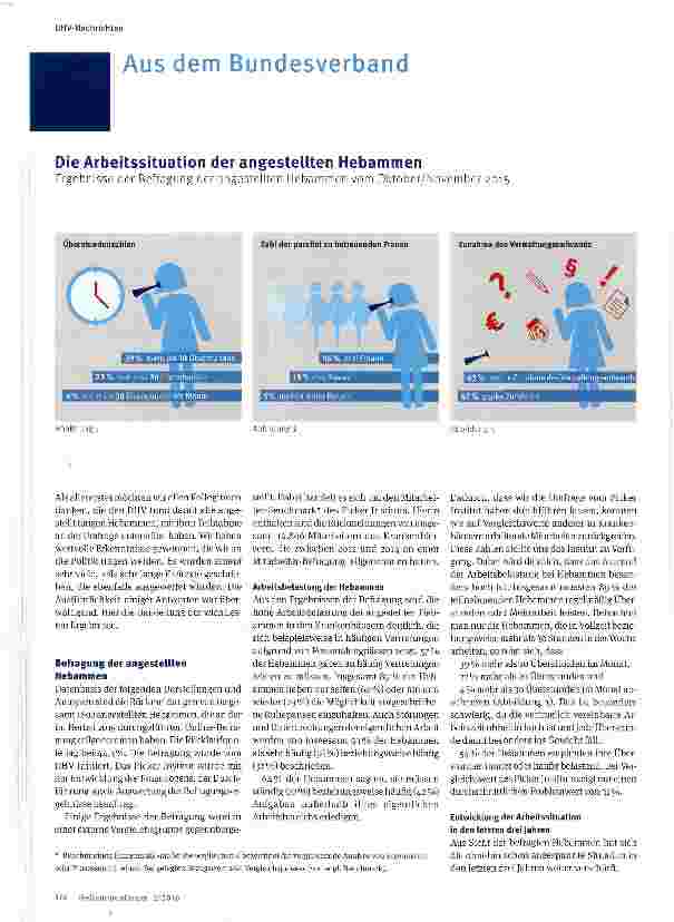Vorschauseite 1: Die Arbeitssituation der angestellten Hebammen