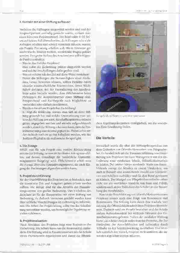 Vorschauseite 2: Fundraising für die Pflegeschule Umsetzungsmögüchkeiten kostenintensiver Projekte