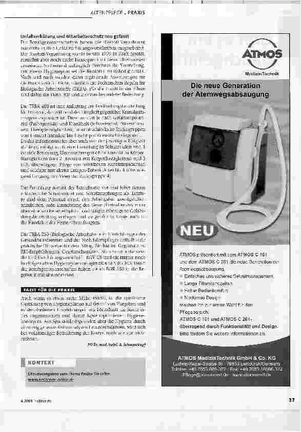 Vorschauseite 4: Arbeitsschutz in HeimenGestaltung von Hygieneplänen