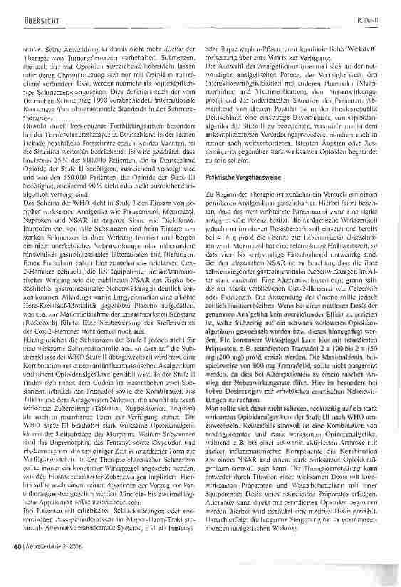 Vorschauseite 4: Besonderheiten der Schmerztherapie im fortgeschrittenen Lebensalter