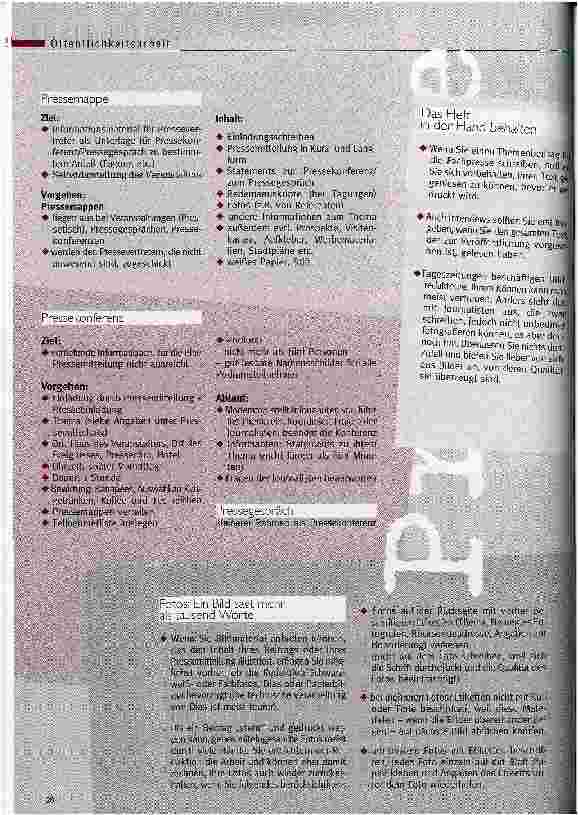 Vorschauseite 3: Gekonnt informieren: Pressearbeit Handwerkszeug zum Umgang mit Worten und Bildern