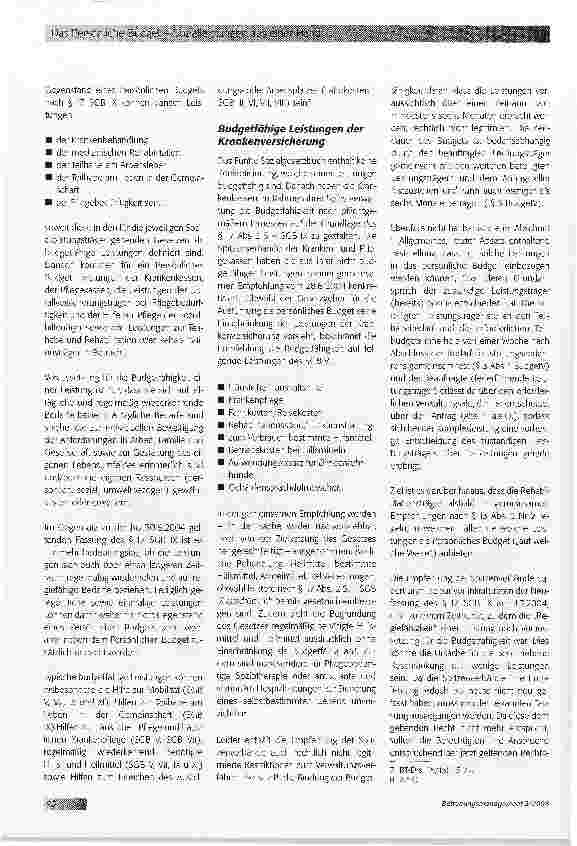 Vorschauseite 3: Das Persönliche Budget - Sozialleistungen aus einer Hand