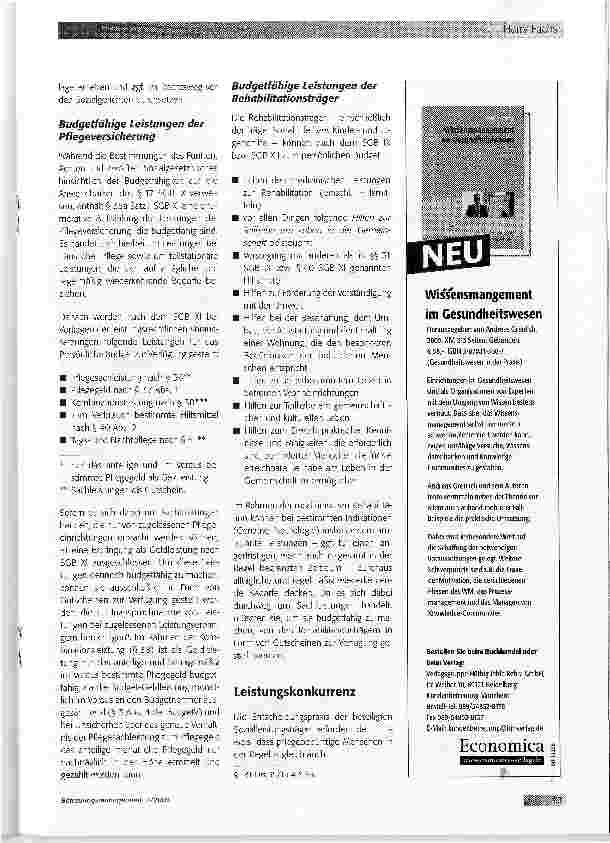 Vorschauseite 4: Das Persönliche Budget - Sozialleistungen aus einer Hand