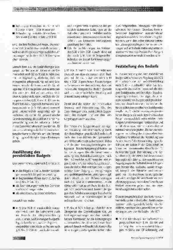 Vorschauseite 5: Das Persönliche Budget - Sozialleistungen aus einer Hand