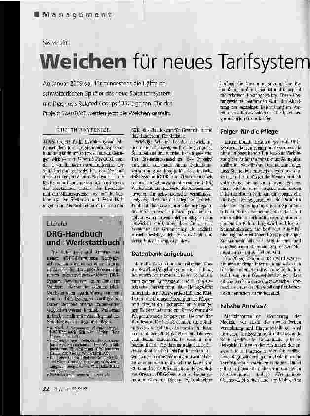 Vorschauseite 1: Weichen für neues Tarifsystem gestellt