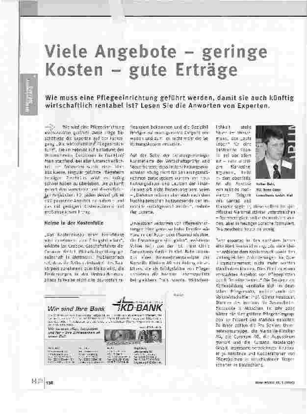 Vorschauseite 1: Viele Angebote - geringe Kosten - gute Erträge