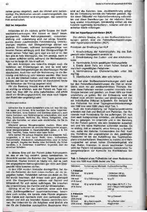 Vorschauseite 2: Diätberatung am Krankenbett
