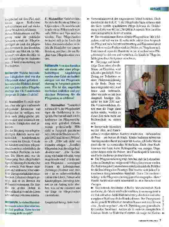 Vorschauseite 2: Pflegeberatung zu Hause Ein Projekt der Techniker Krankenkasse