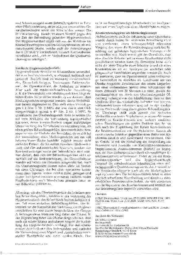 Vorschauseite 2: Krankenhaushygiene