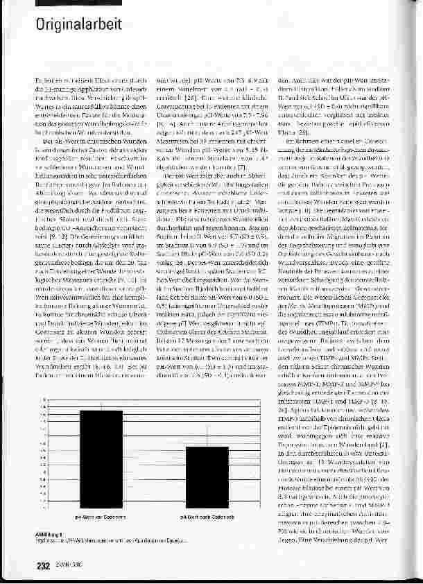 Vorschauseite 3: Reduktion des pH-Wertesim Ulcus cruris durch Cadesorb