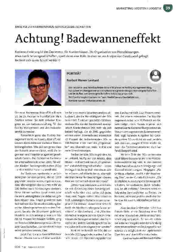 Vorschauseite 1: Achtung! Badewanneneffekt
