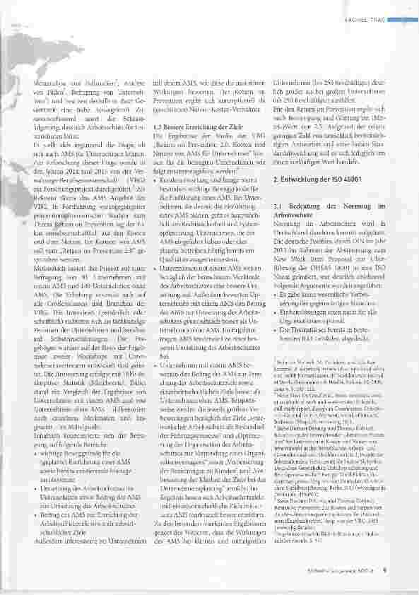 Vorschauseite 2: Arbeitsschutzmanagementsysteme im Kontext der neuen ISO 45001