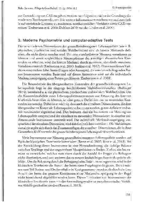 Vorschauseite 4: Moderne testtheoretische Ansätze zur Messung gesundheitsbezogener LebensqualitätEntwicklung und Anwendung computer-adaptiver Tests