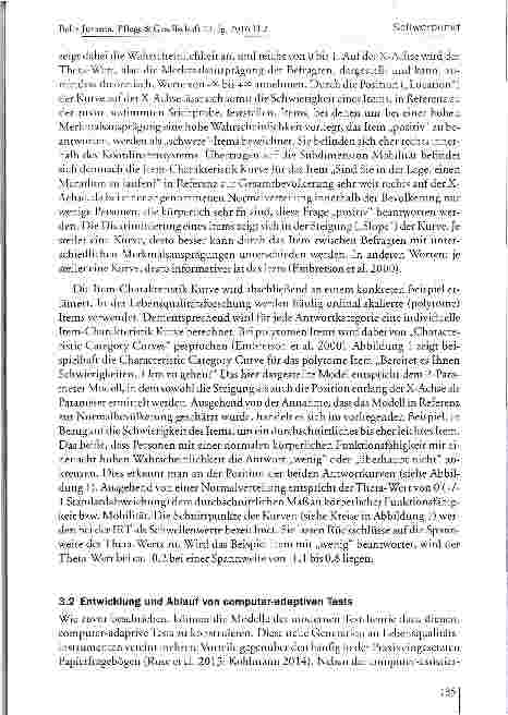 Vorschauseite 6: Moderne testtheoretische Ansätze zur Messung gesundheitsbezogener LebensqualitätEntwicklung und Anwendung computer-adaptiver Tests