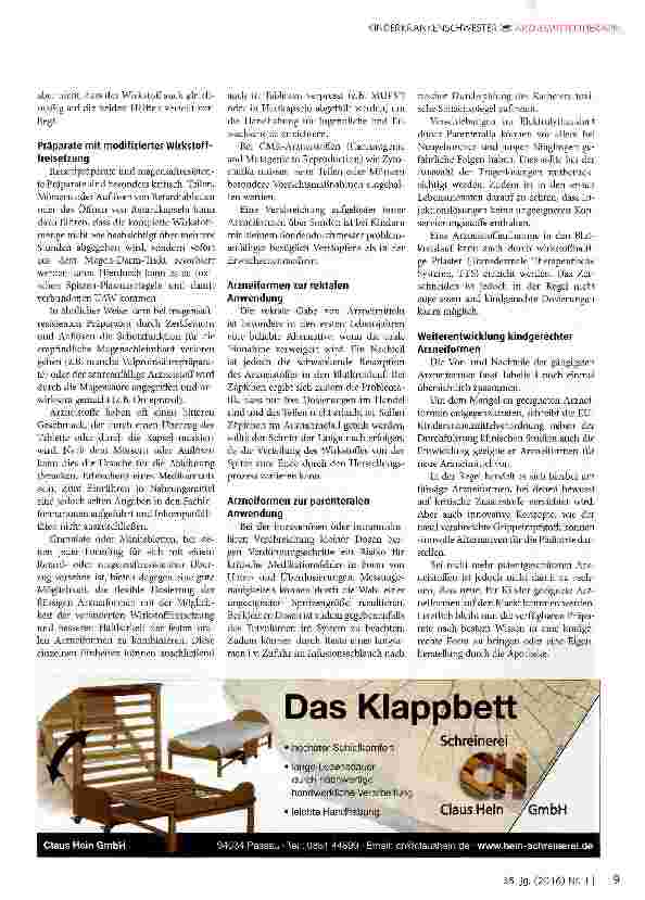 Vorschauseite 5: Problematik der Arzneimitteltherapie in der Pädiatrie