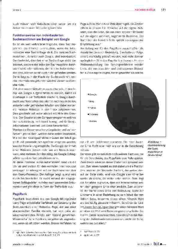 Vorschauseite 2: Suchmaschinenoptimierung für öffentliche Bibliotheken am Beispiel von Google