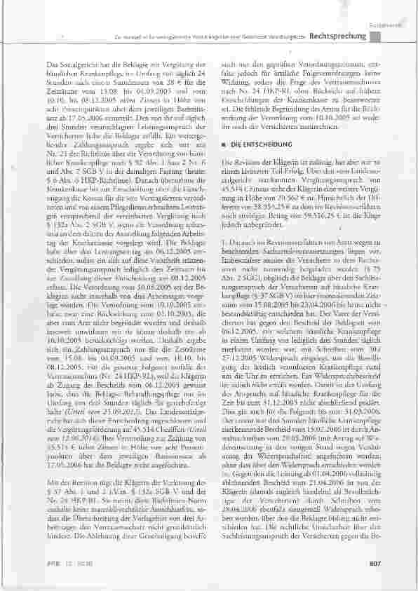 Vorschauseite 3: Zur Vorlagefrist für vertragsärztliche Verordnungen bei einer lückenlosen Verordnungskette