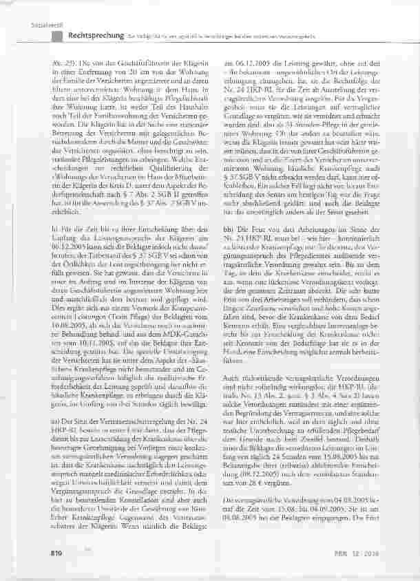 Vorschauseite 6: Zur Vorlagefrist für vertragsärztliche Verordnungen bei einer lückenlosen Verordnungskette