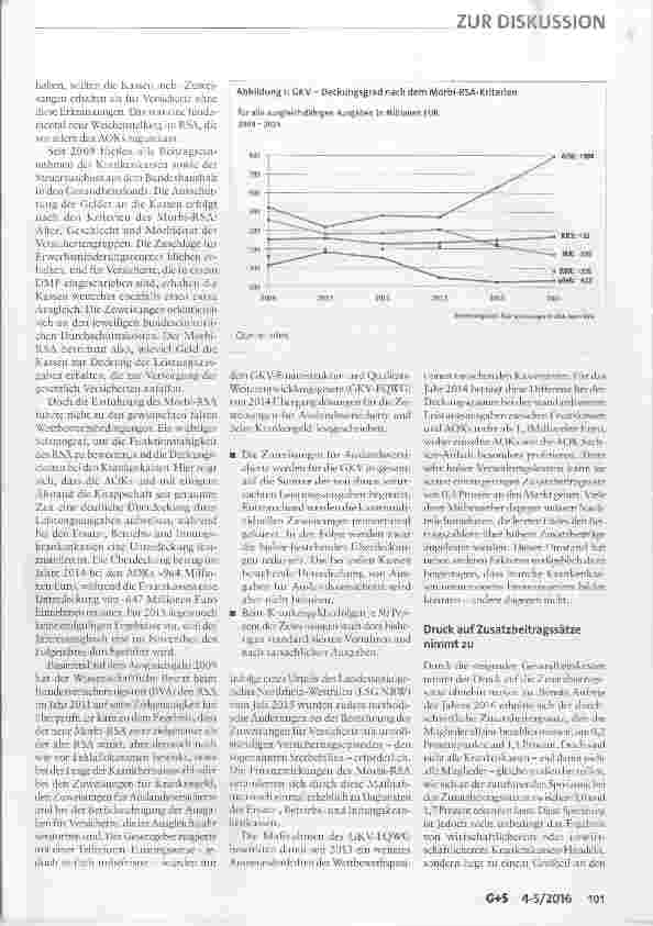 Vorschauseite 2: Morbi-RSA reformieren für einen fairen Kassenwettbewerb