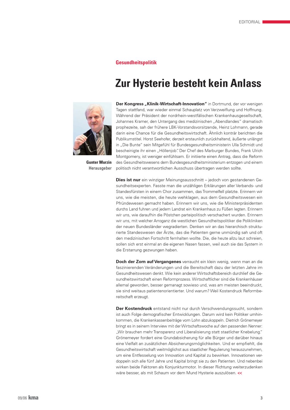 Vorschauseite 1: Zur Hysterie besteht kein Anlass