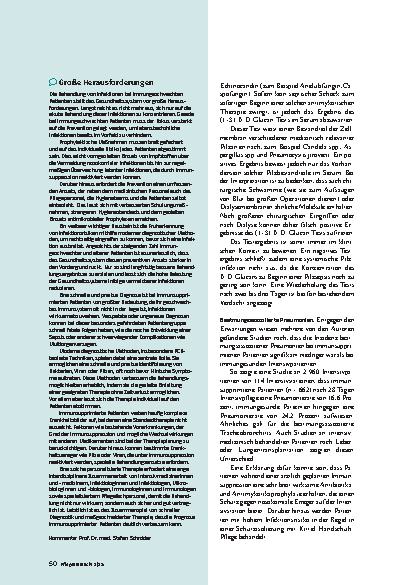 Vorschauseite 5: Immungeschwächte Patienten