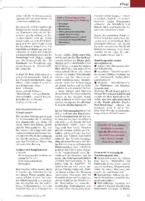 Vorschauseite 2: Versorgung von Brandwunden - Nur mit geeigneten Therapeutika gelingt ein guter Heilungserfolg