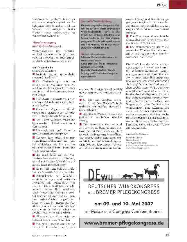 Vorschauseite 4: Versorgung von Brandwunden - Nur mit geeigneten Therapeutika gelingt ein guter Heilungserfolg