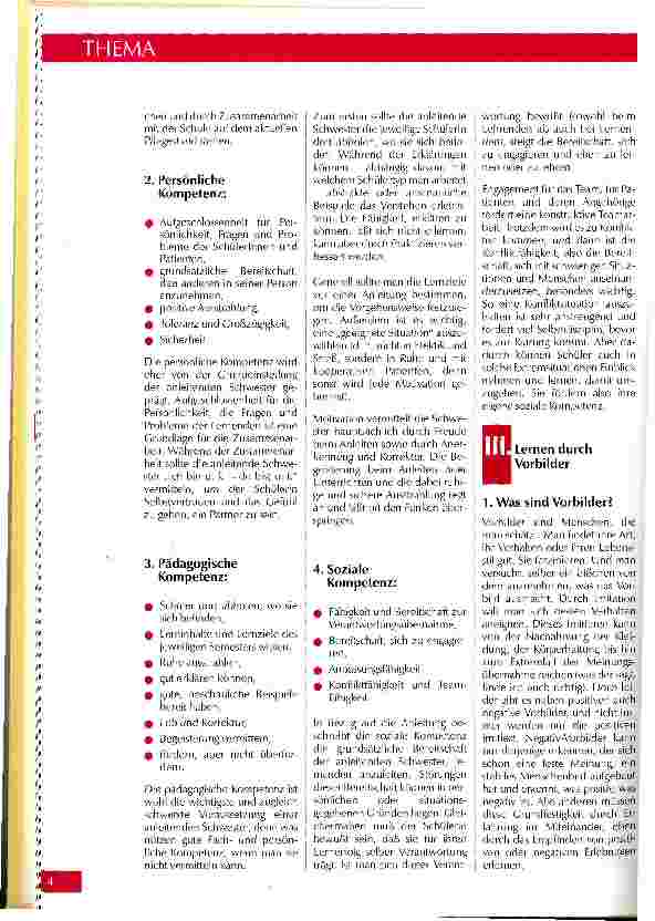 Vorschauseite 3: Kompetenzen und Qualifikation einer anleitenden Schwester