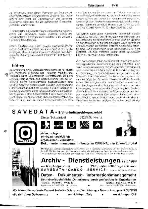 Vorschauseite 2: Die Testamentserrichtung im Krankenhaus Das Nottestament