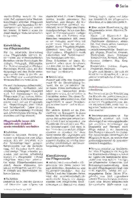 Vorschauseite 3: Aufbruch zur professionellen Emanzipation? Modelle des Menschen beeinflussen die Pflege: 2. Folge