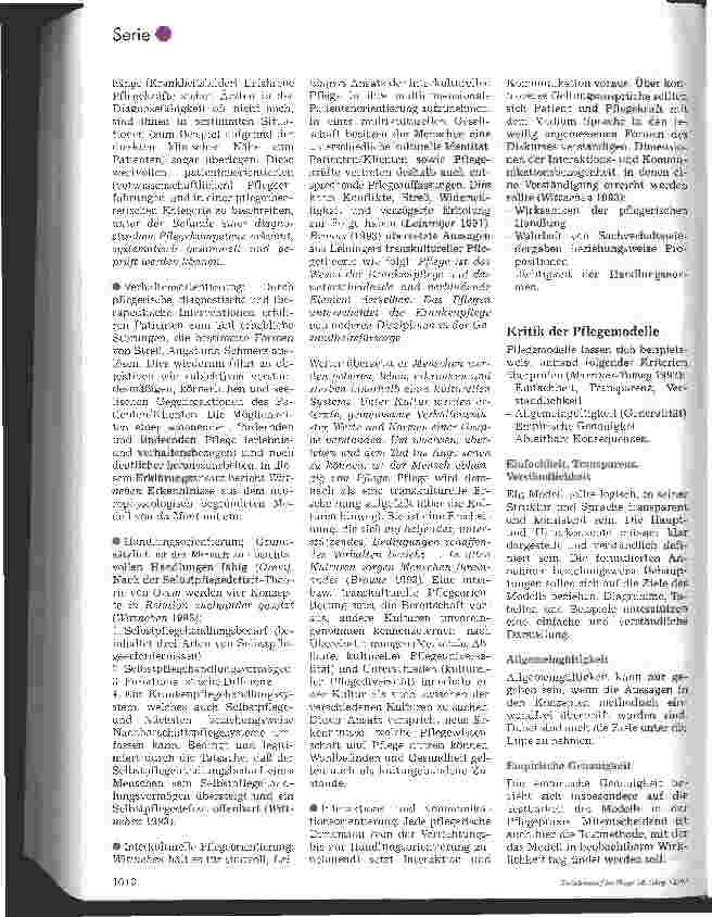 Vorschauseite 6: Aufbruch zur professionellen Emanzipation? Modelle des Menschen beeinflussen die Pflege: 2. Folge