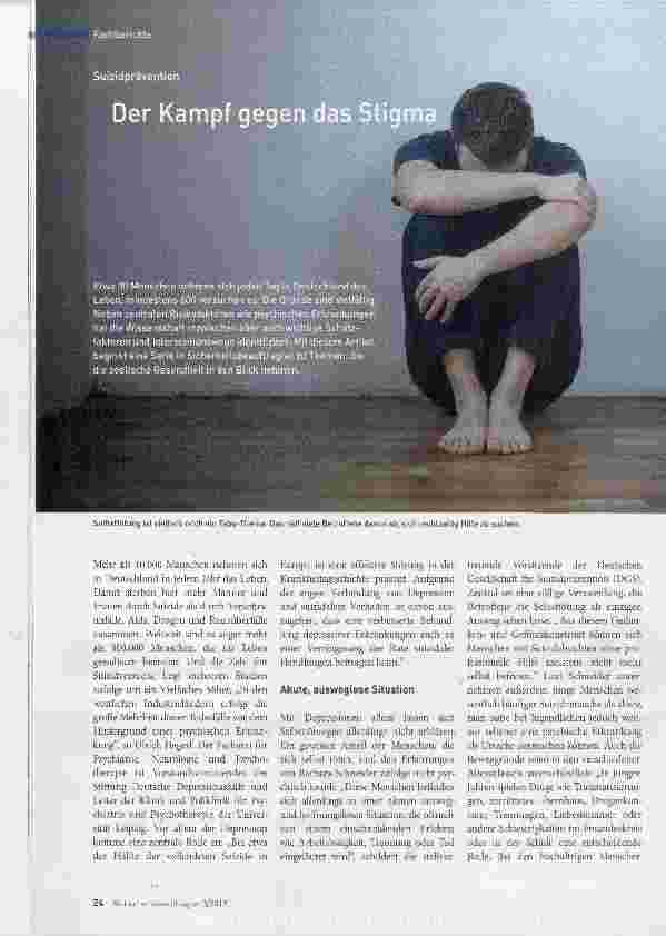 Vorschauseite 1: Der Kampf gegen das Stigma