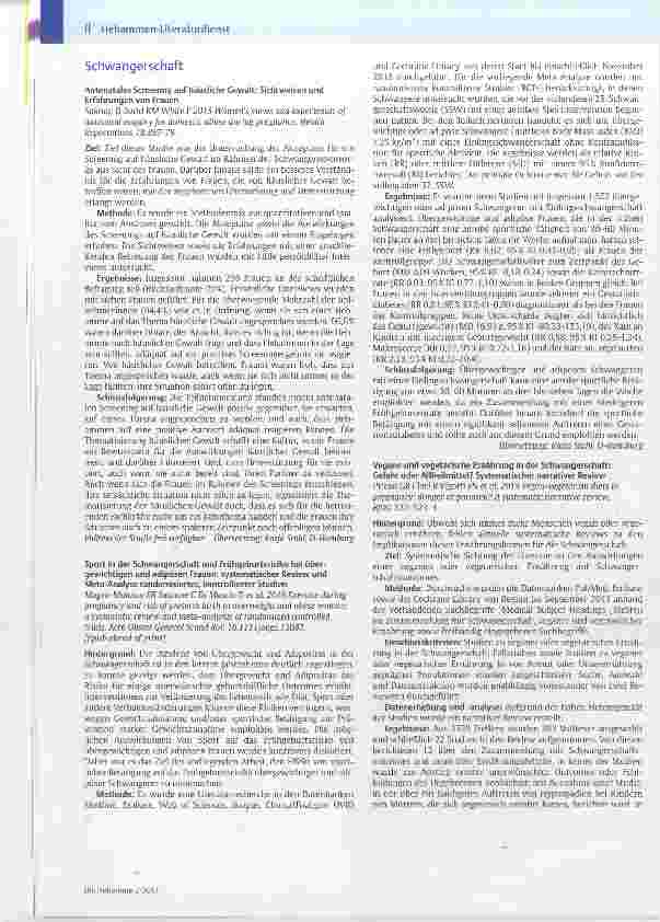 Vorschauseite 2: Hebammen-Literaturdienst