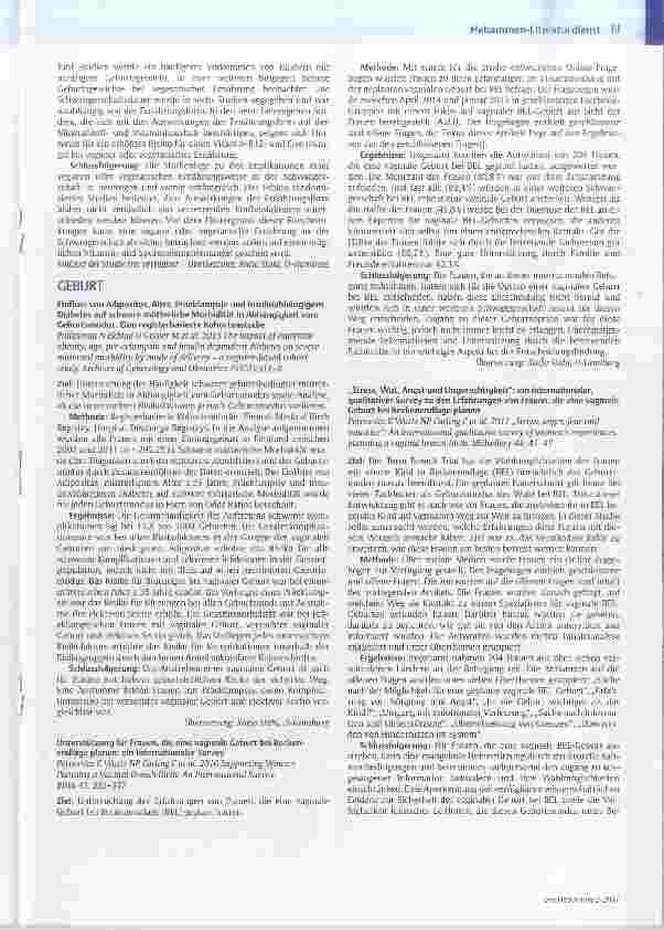 Vorschauseite 3: Hebammen-Literaturdienst
