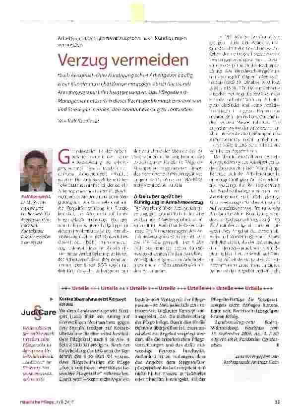 Vorschauseite 1: Verzug vermeiden
