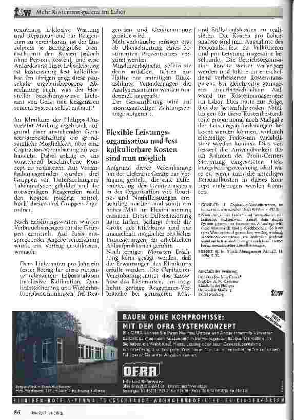 Vorschauseite 2: Mehr Kostentransparenz im Labor Capitation-Vereinbarung am Beispiel von Laborreagenzien