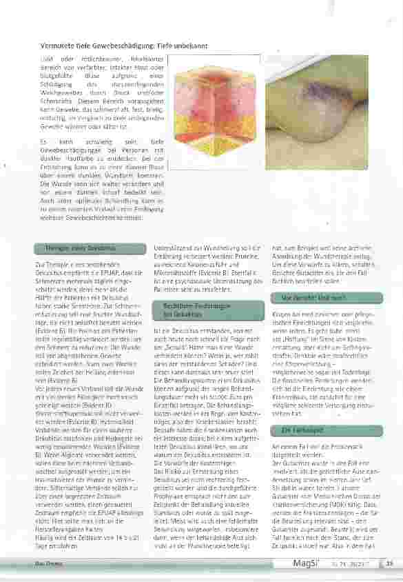 Vorschauseite 5: Dekubitus: wenn Druckgeschwüre Druck machen!